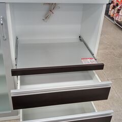 店長値引き☆ジモティ割あり☆ 高橋木工所 レンジ台 白 H96.4×
