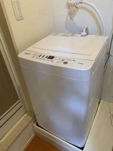 受付終了　洗濯機　5.5kg hisense