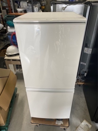 2016年製 シャープ 冷蔵庫 つけかえどっちもドアタイプ 137L ホワイト SJ-D14B-W(0628c)