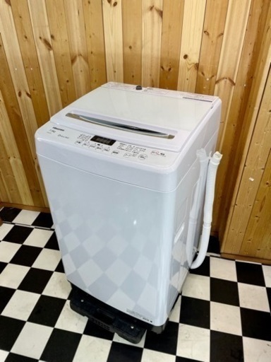 Hisense 全自動洗濯機 HW-G75A 2020年製 ホワイト 7.5kg 簡易乾燥付き