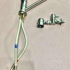 KVK 混合水栓　+ 止水栓　セット　浄水器、食洗機用