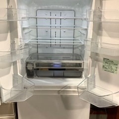TOSHIBA 462L 6ドア冷凍冷蔵庫 GR-M460FD(EW) 2017年製 左側面キズあり