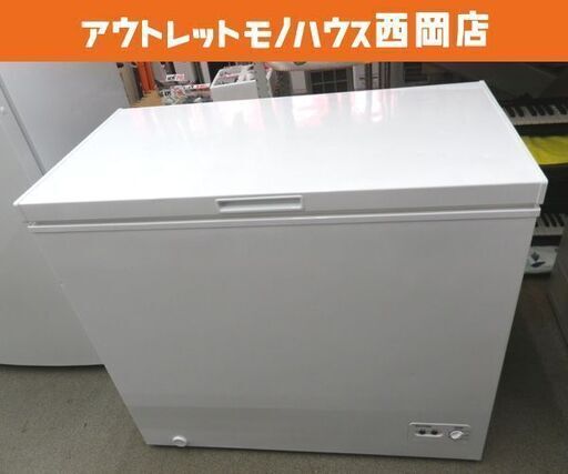 西岡店 冷凍庫 198L 2021年製 アイリスオーヤマ ICSD-20A-W ホワイト 上開き 直冷式 冷凍ストッカー