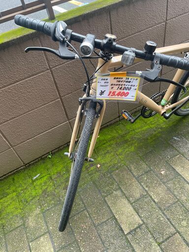 リサイクルショップどりーむ荒田店　No806 エコNo16633T 自転車　クロスバイク　２８インチ　クライスラー　専用LEDオートライト付き♪　軽量フレーム リサイクルショップどりーむ荒田店 No806 エコNo16633T 自転車 クロス