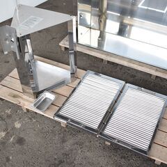 【ジモ取引終了7/21】≪yt744ジ≫ 業務用レンジフード/グリースフィルター/防火シャッター まとめ 幅130x奥行120cm ホーコス/FSVL1-530W/ファイヤーガード 50611-07