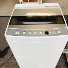 福岡市内配送設置無料 2021年 Haier 洗濯機 JW-C70FK（S） （シルバー 