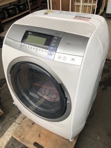 福岡市内配送設置無料日立 HITACHI BD-V9700L-N [ビッグドラム ななめ型ドラム式洗濯乾燥機（10.0kg） 左開き 自動お掃除搭載 シャンパン]