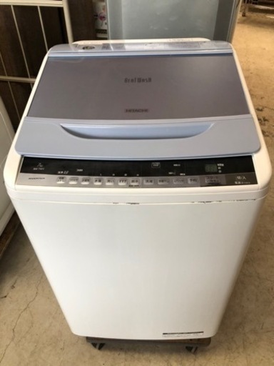 福岡市内配送設置無料　日立 HITACHI BW-8WV A [ビートウォッシュ 全自動洗濯機 （8kg） ブルー]