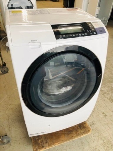 福岡市内配送設置無料日立 HITACHI BD-S8700L-W [ビッグドラムスリム ななめ型ドラム式洗濯乾燥機（10.0kg） 左開き 自動お掃除搭載 ピュアホワイト]