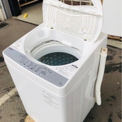 福岡市内配送設置無料東芝 TOSHIBA AW-5G6(W) [全自動洗濯機 5kg 風乾燥機能付(1.3kg) グランホワイト]