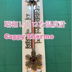  1-K 昭和レトロな温度計　Cappy Thermo