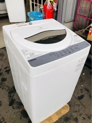 市内配送設置無料 東芝 TOSHIBA AW-5G6(W) [全自動洗濯機 5kg 風乾燥機能付(1.3kg) グランホワイト] - 洗濯機