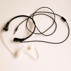 咽喉マイク イヤホン 骨伝導 声帯マイク チューブ式 携帯用 1ピン3.5mm スマートフォンまたはタブレット用