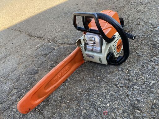 現物確認歓迎、初期不良やアフターケアも安心 動作品 STIHL スチール 30.1cc エンジン チェーンソー MS170 取説ダウンロード可能