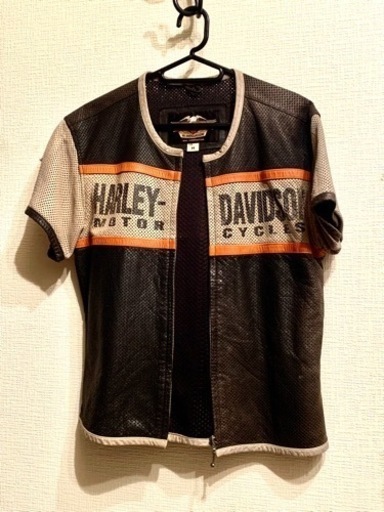 Harley-Davidson パンチングレザージャケット 半袖 used