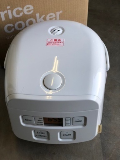 配送可能　アマダナ マイコン炊飯ジャー （3合）　AT-RM11-W ホワイト    アマダナ マイコン炊飯ジャー （3合）