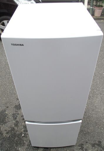 ☆東芝 TOSHIBA GR-R15BS 153L 2ドアノンフロン冷凍冷蔵庫◆フォルムにシャープな印象