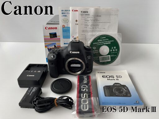 【極美品/中古】EOS 5D MARK3 充電器付き、化粧箱付き