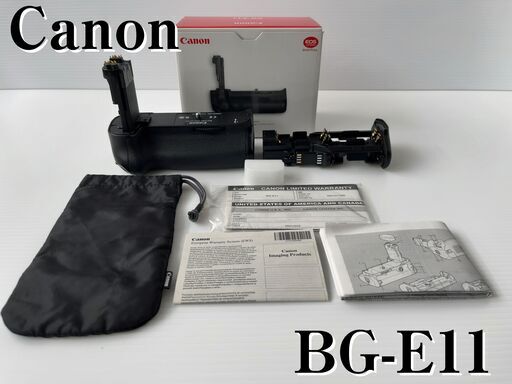 【極美品/中古】キヤノン バッテリーグリップ BG-E11化粧箱付き