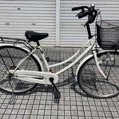 【ネット決済・配送可】【26インチ自転車】変速なし　LEDダイナ...