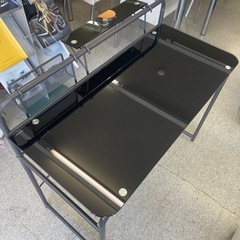 テーブル　ガラステーブル　パソコンデスク