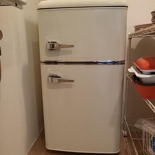 値下げ！！！美品！！レトロ冷蔵庫 81L　単身