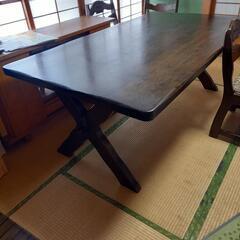 カリモクダイニングと椅子6脚