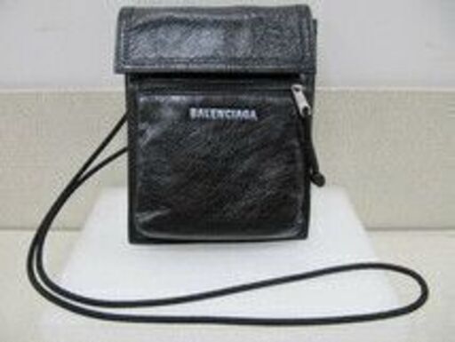 入荷 美品! BALENCIAGA 532298 エクスプローラー レザー ショルダー【ブランド腕時計買取アールワン田川】