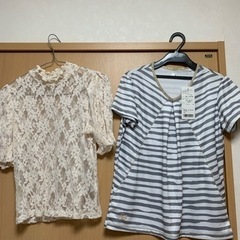 NB Tシャツ【新品】＆シースルーブラウス2点セット
