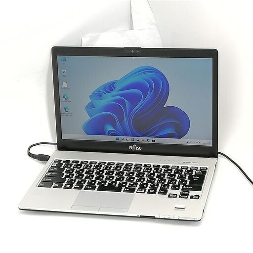 日本製 送料込 フルHD 13.3型 ノートパソコン 富士通 S937/S 中古良品 第7世代 Core i5 8GB 高速SSD 無線 Bluetooth Webカメラ Windows11 Office