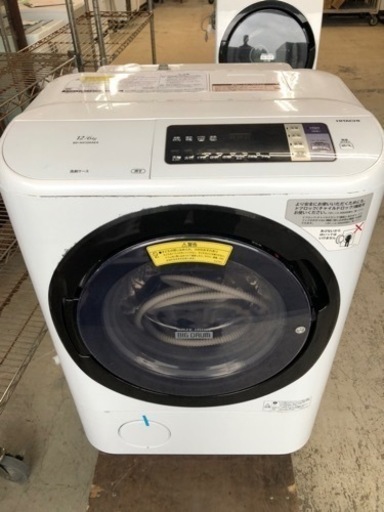 北九州市内配送無料　保証付き　日立 BD-NX120AE4 ドラム式洗濯乾燥機 12kg 洗濯機 HITACHI 家電