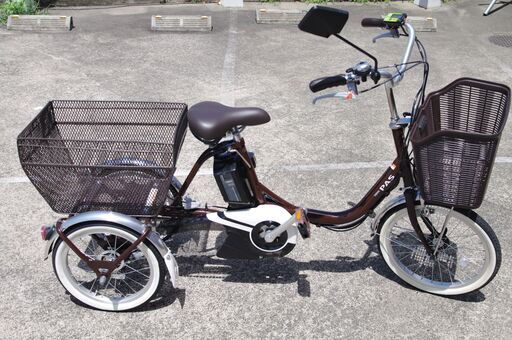 ヤマハ PAS ワゴン 16インチ 電動三輪自転車 PA16W 中古品 バッテリー良好 2022年購入品