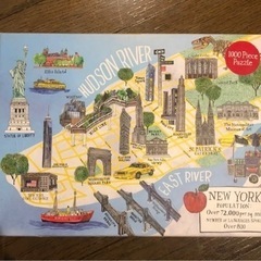 New York の街のイラストのパズル　1000ピース