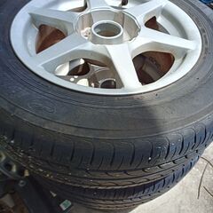 メーカー不明 15インチ 6.5jj+35 5H114.3 +4Hピッチ不明 4本
