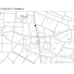 加須市上崎貸地　資材置場　幅員13m県道沿い - 不動産