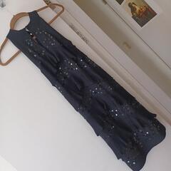 エポカ　ワンピース　ブラック　スパンコール　epoca ブランドカジュアル　黒ワンピ　シック　上品　エレガント