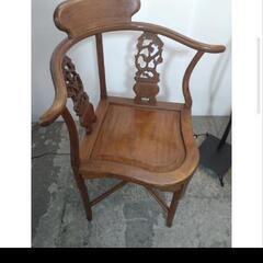 チェア フロアランプ セット 唐木 花梨 北欧 アイアン スタンドライト