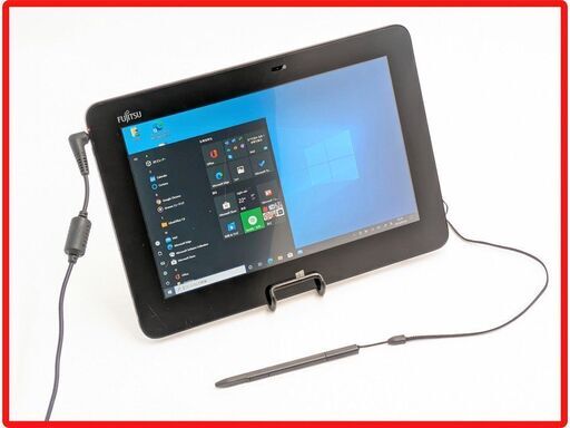 送料無料 保証付 即使用可 WiFi 富士通 10インチ タブレット ARROWS Tab Q555/K32 中古良品 Atom 4GB SSD 無線LAN カメラ Windows10 Office