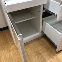 ☆ジモティ割あり☆ 松田家具 食器棚 ホワイト H198×W117×D49
