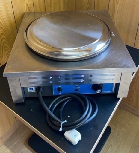 【動確済み】ニチワ 業務用 クレープ焼器 卓上 クレープメーカー CM-410 200V 500×500×200(mm) クレープ焼き器 電気クレープ器 厨房 大阪