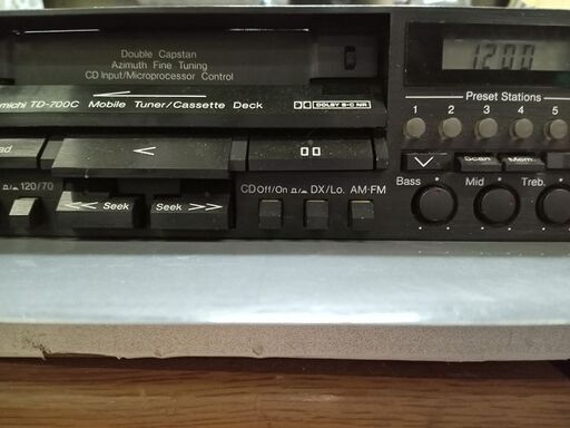 ナカミチ Nakamichi 車載機 カーオーディオ カセットデッキ TD-700 