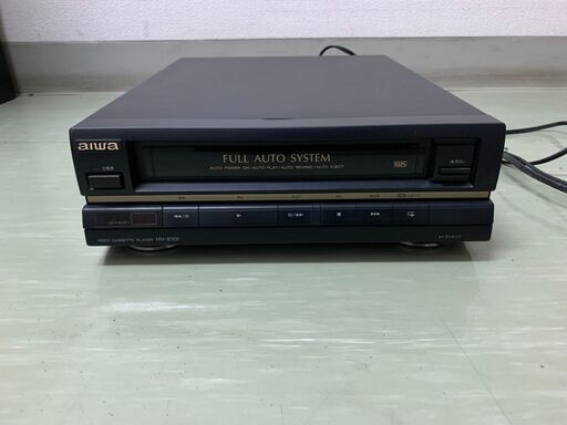 ■□aiwa アイワ VHSビデオデッキ HV-E101 リモコン付き 通電確認済 ジャンク■□
