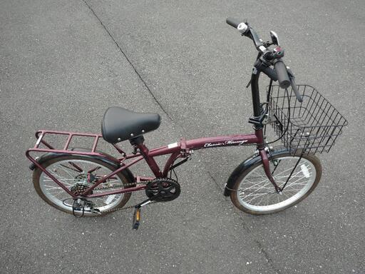取引先決定【美品】ほぼ未使用・6段変速折りたたみ自転車