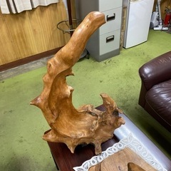 値下げしました‼️】天然木 鑑賞木 台座付き（特大、最長83㎝）