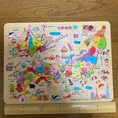 取り置き中　日本地図　木のパズル　ジグソーパズル
