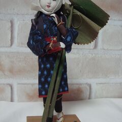 無料で差し上げます。秋田人形　おぼこ　伝統工芸品　日本人形　昭和レトロ