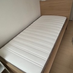 IKEA ベッド マットレス付き