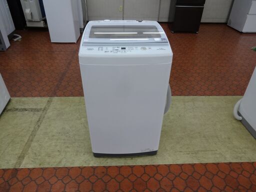 ID 047664　洗濯機7K　アクア　２０２２年製　AQW-V7M(W)