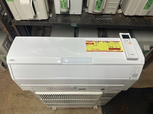 K04318　2019年製　富士通　中古エアコン　主に10畳用　AS-R28J　冷房能力2.8ｋｗ／暖房能力 3.6ｋｗ