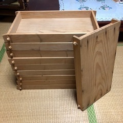 【ネット決済】【お取引様決定】もろぶた10枚 もち箱 餅箱 木材 木箱
